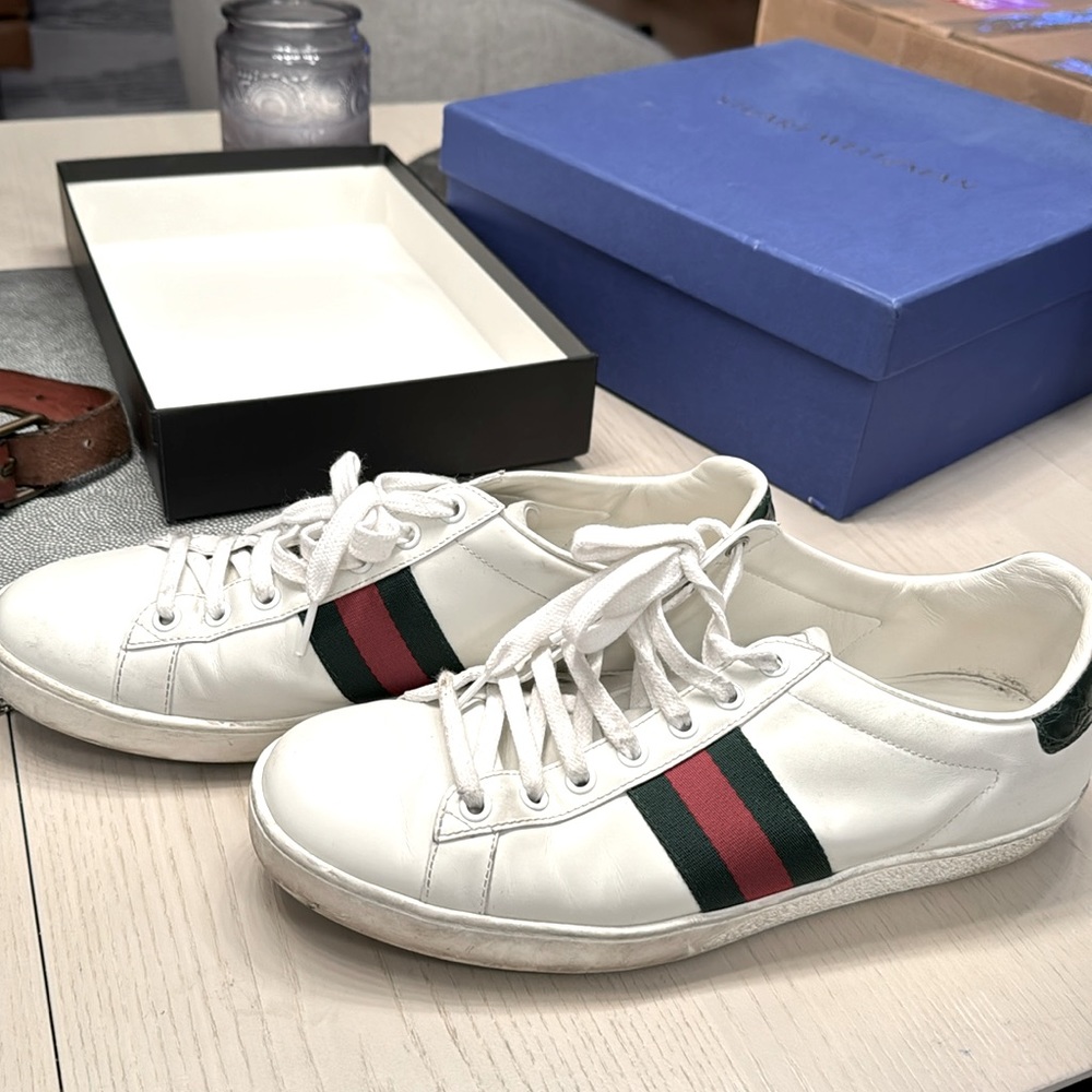 Gucci Ace Sneakers with box and extra laces